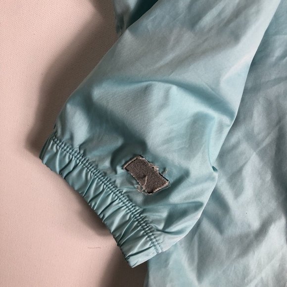 NIKE Women's Size L 12-14 Running Blue 1/4 Zip Windbreaker Jacket I11 - Picture 6 of 6